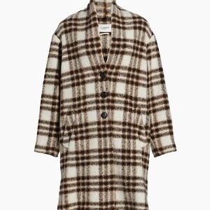 Isabel Marant Etoile  Coat 34 Plaid - Fits XS/Small  $695- Saks Fifth avenue